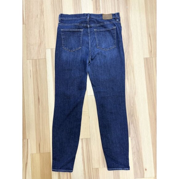 J.Crew Lookout High Rise Skinny Jeans Size 30 Dark Wash Stretch Denim - Picture 4 of 4